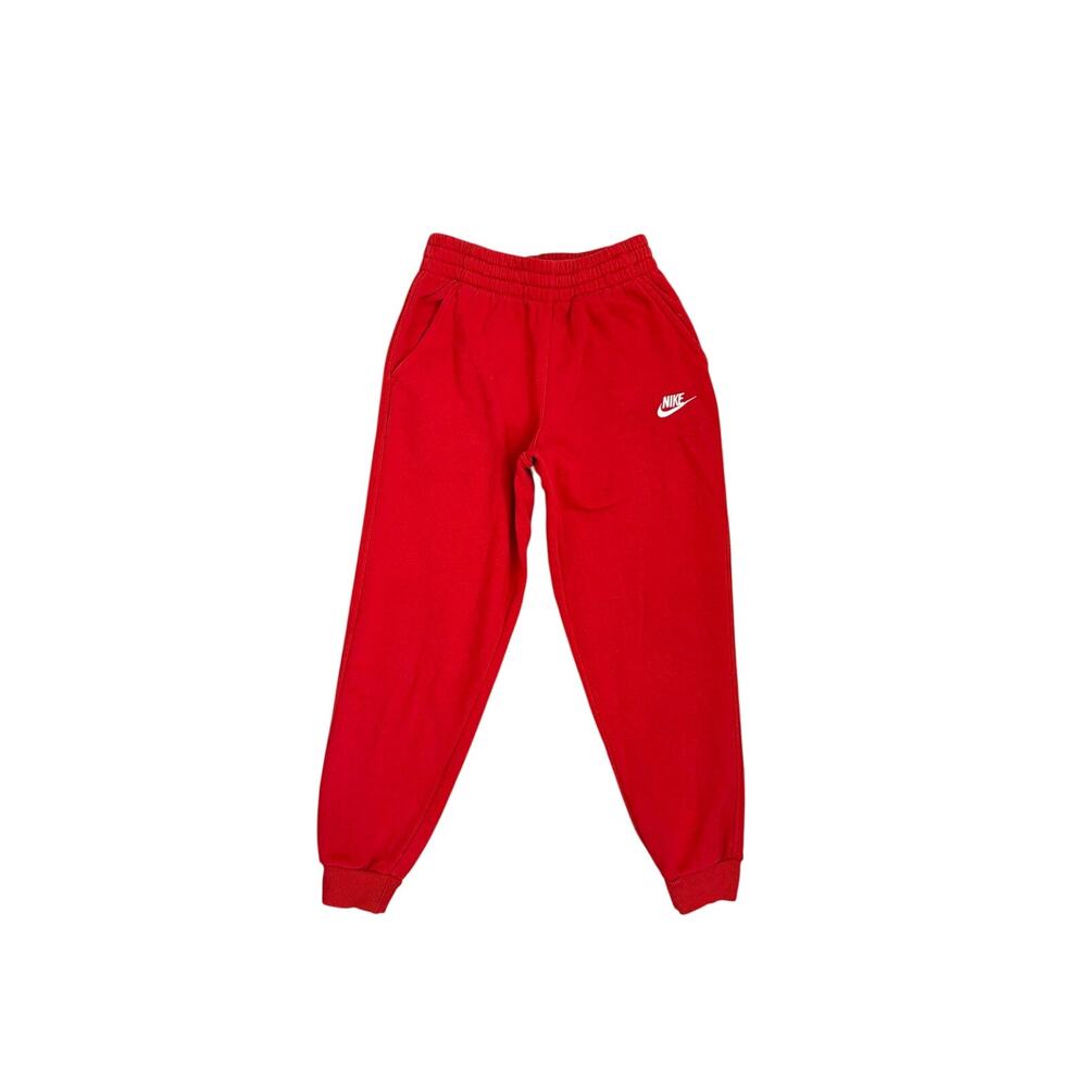 Nike Sportswear Club Fleece Jogger Red Sweatpants Youth Medium 10/12